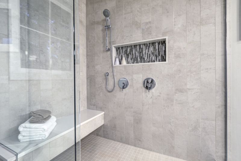 Minimalist Shower with Matte Fixtures